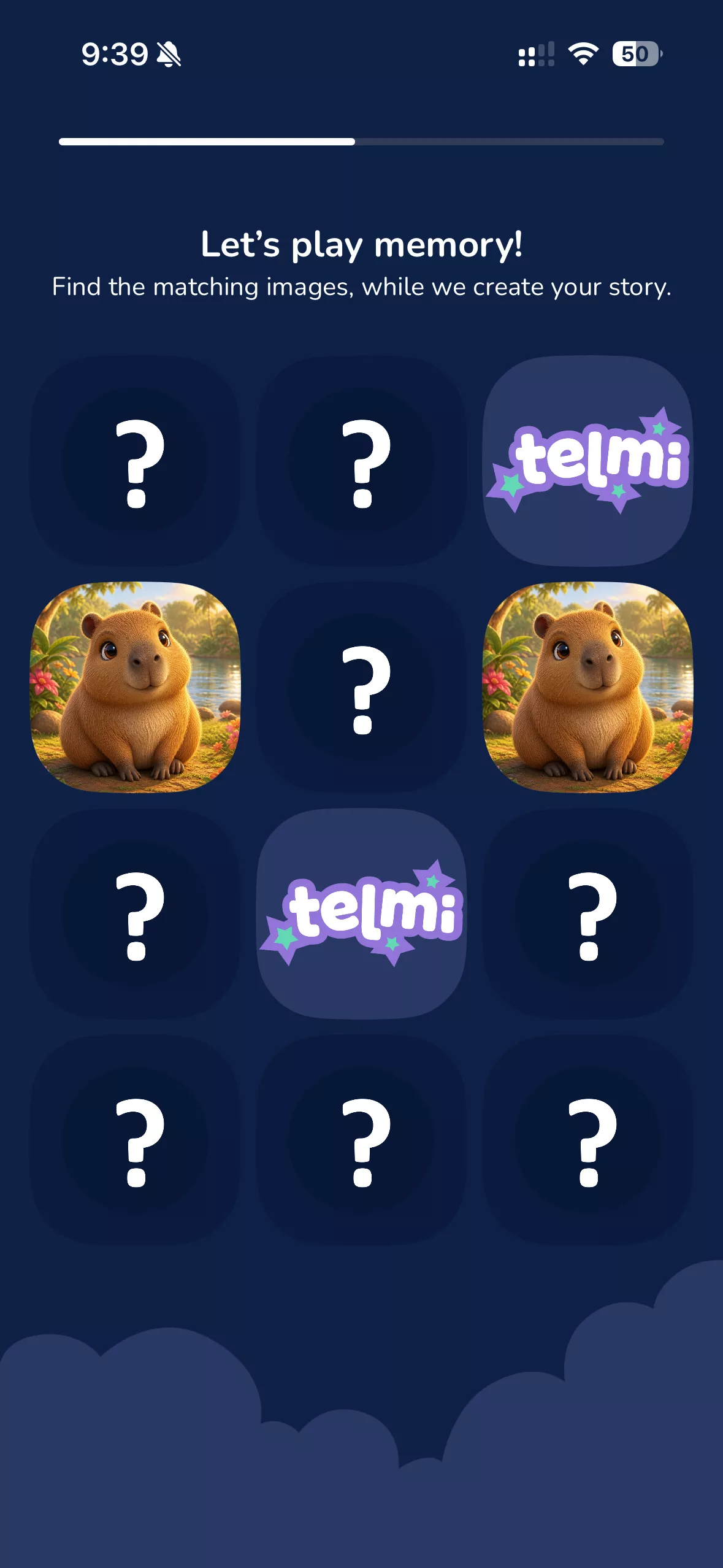 Memory mini-game in Telmi